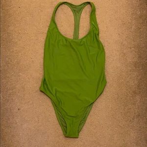 Aerie Medium One Piece Green Swimsuit